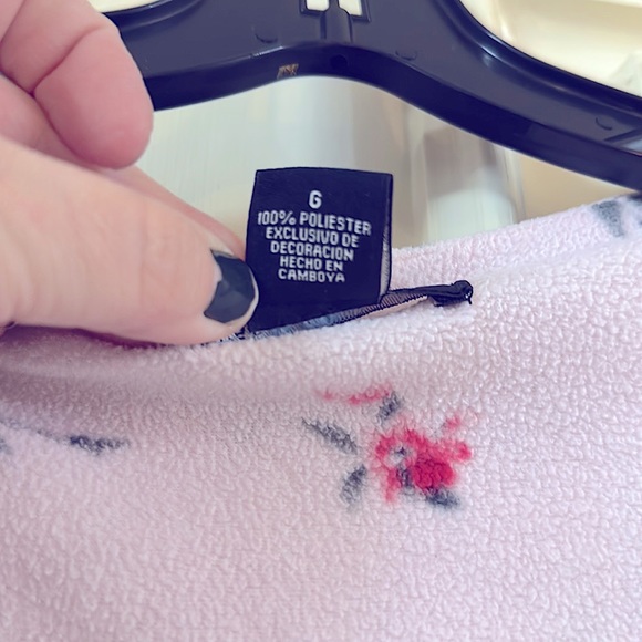 Vintage:Cozy Sweet Pink Floral Print Long Sleeve Nightgown By “Earth Angel’s” LG - Picture 7 of 16